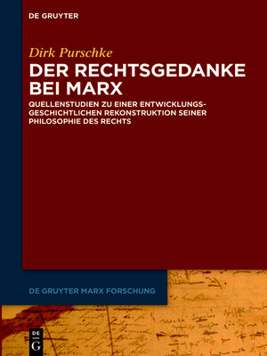 cover image of Der Rechtsgedanke bei Marx